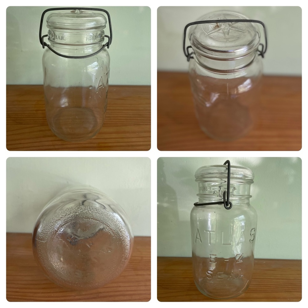 Vintage Atlas E-Z Seal Jar (Clear)